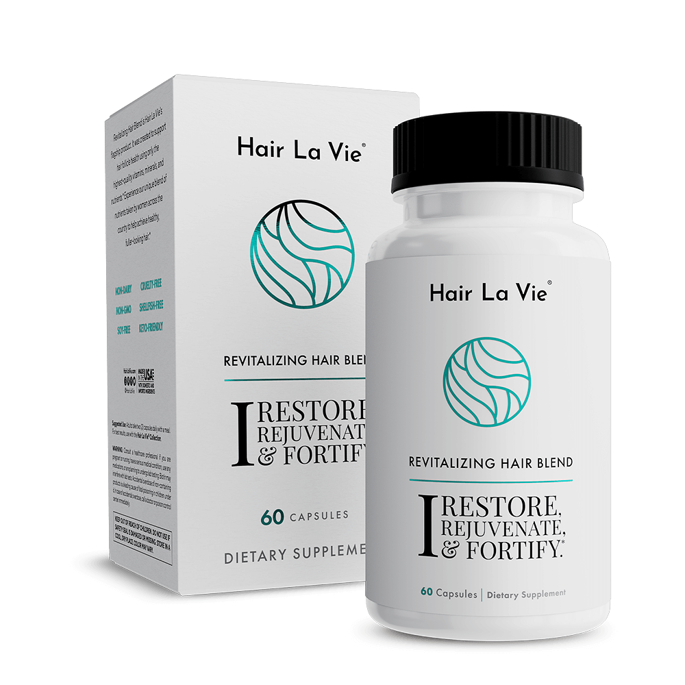 Hair La Vie Revitalizing Hair Blend Vitamins Support Healthy Hair   1701956553249 Hlv Revitalizing Box Bottle 1000x1000png