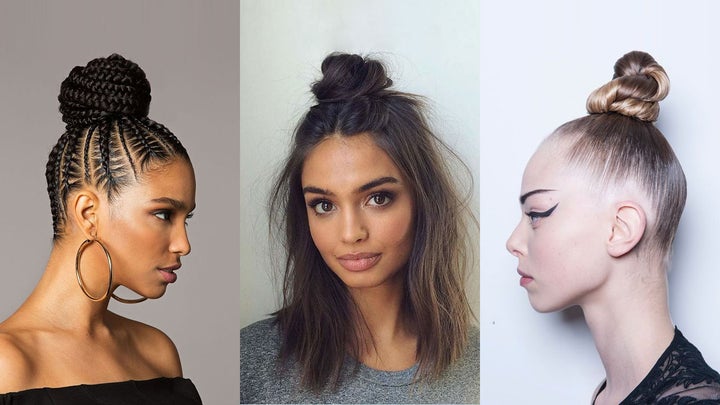 different top knot hair style